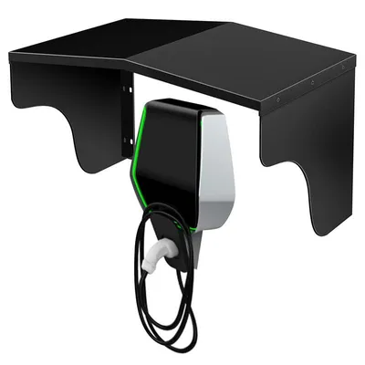 Produktbild von Wallbox Schutzdach - Wallbox Wetterschutz - Abdeckung für Wallbox Ladestationen - Edelstahl - Schutzdach für Ladesäulen - Für Außenbereich