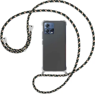 Produktbild von Handykette Backcover-Schutzhülle mit Band (Metall silberfarben) für Motorola Edge 30 Fusion, Moto S30 Pro - camouflage