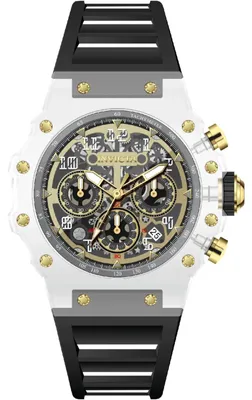 Produktbild von Invicta Racing 69690 Herrenuhr - Quarzwerk - Acryl mit silbernem Zifferblatt - 43 mm