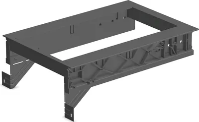 Produktbild von Ninka Hängerahmen KB 400mm - Halterung für Mülleimer passend zu eins2sechs Mülltrennsystem, Aluminium dunkelgrau