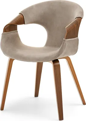 Immagine prodotto di Sedia da pranzo DARLENIS - noce / beige