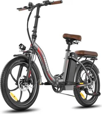 Zdjęcie produktu dla Rower Elektryczny FAFREES F20+ Pro - Silnik 250W Akumulator 36V25Ah Opony 20" Mechaniczny Hamulec Tarczowy - Szary Metaliczny