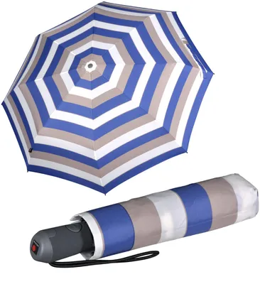 Produktbild von Knirps Damen Taschenschirm E.200 Duomatic Stripe - blue