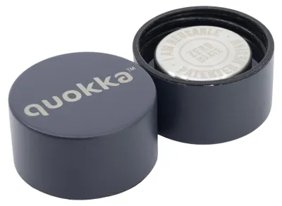 Image de Quokka, 630 ml bouteille isolante modèle Solid avec sangle, graphite