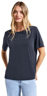 Produktbild von Street One Damen Silk-Look Shirt mit Wording