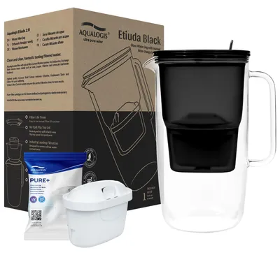 Obrázok produktu pre sklenená filtračná kanvica Etiuda, čierna 2.9 L