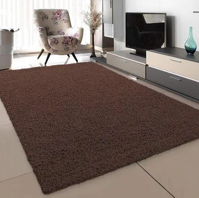 Productafbeelding van Famanu hoogpolig vloerkleed, modern design, 120 x 170 cm - Beige