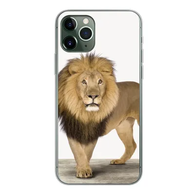 Produktbild von MuchoWow® Handyhülle Schutzhülle Hülle für iPhone 11 Pro Jungen - Löwe - Tiere - Kinder - Mädchen Silikon Softcase Handy Hülle - Handy