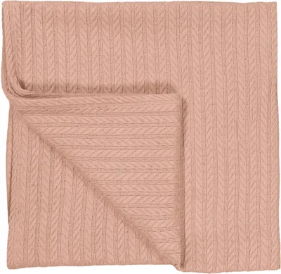 Produktbild von MamaLoes Altrosa 100x150cm gestrickte Babybettdecke