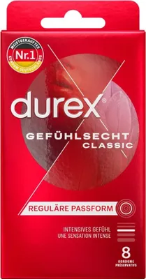 Produktbild von Durex Gefühlsecht Classic 8er