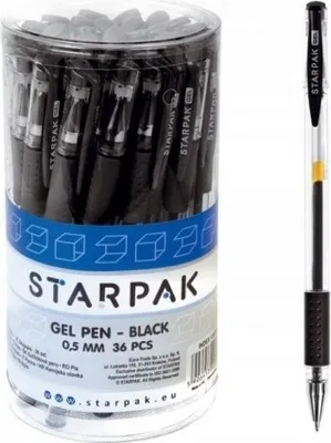 Immagine prodotto di Penna gel nera con tappo 0,7 mm