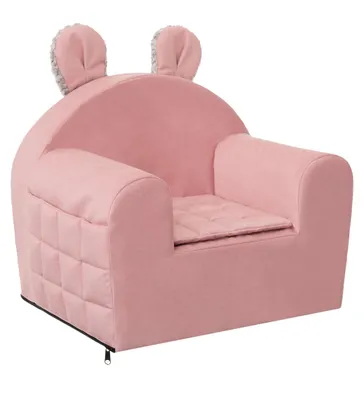 Produktbild von Rosa Kindersitz und Schlafsofa in einem
