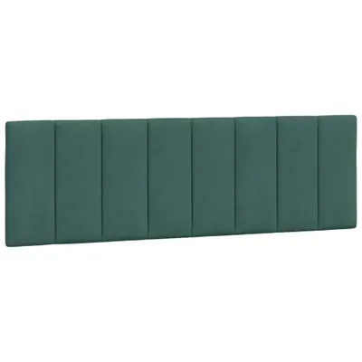 Produktbild von vidaXL Kopfteil-Kissen "Hanko" Dunkelgrün 160 cm Samt