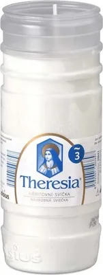 Image de Bolsius Theresia insert 210 g ~66 h plâtre blanc