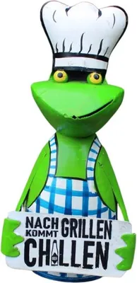 Produktbild von Zaunhocker Frosch Grillen Chillen