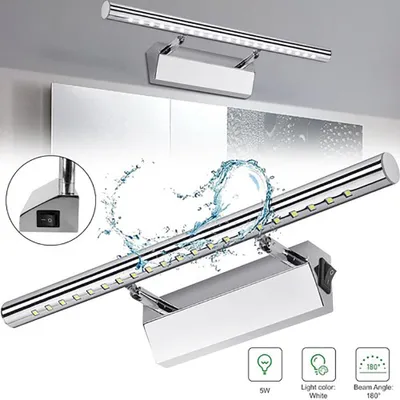 Produktbild von Spiegelleuchte, LED 160°einstellbar badezimmer lampe wand, 3000K Warmes Weiß