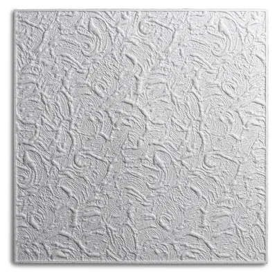 Produktbild von Decosa Deckenplatten Paris - 50 x 50 cm 40 Platten = 10 qm - Edle Deckenpaneele weiß in Putz Optik - Nachbildung Paneele aus Styropor - Decken Styroporpaneele