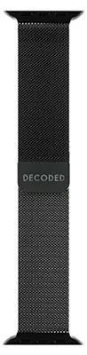 Produktbild von Decoded, Milanaise-Armband für Apple Watch 38 / 40 / 41 / 42mm aus Edelstahl, Schwarz