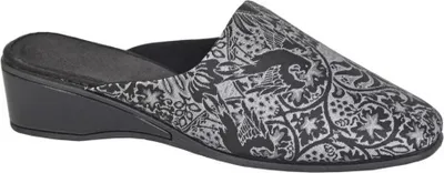 Produktbild von Sleepers - "Priya" Pantoffeln für Damen, Brokat DF4592 (37 EU) (Schwarz/Silber)