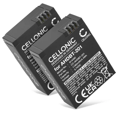 Immagine prodotto di CELLONIC Batteria Compatibile con GoPro Hero 3plus, Hero 3, Hero 3 Black, AHDBT-301