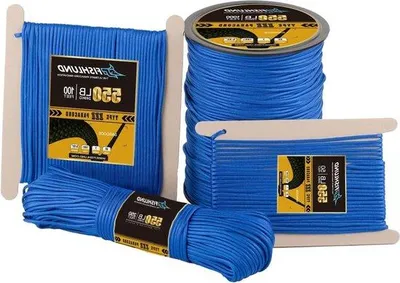 Produktbild von 7-fach Paracord 250kg blau nylon Seil 30m für Camping