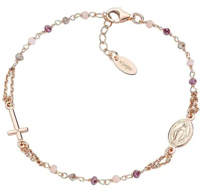 Immagine prodotto di Bracciali con ciondoli fissi Amen Rosé Collection - donna