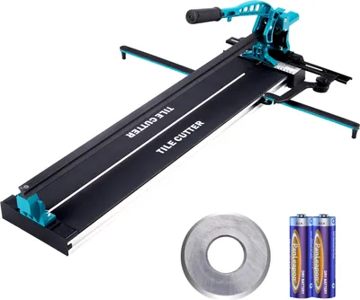 Produktbild von VEVOR Fliesenschneider mit einer Gesamtschnittlänge von 1200mm, Schnittstärke 4-15mm Mindest. Schnittbreite 25mm Fliesenschneidmaschine inkl. Extra Schneidrad Fliesenverlegungs-& Renovierungsprojekten