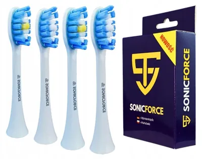 Produktbild von SonicForce Zahnbürstenköpfe Ersatz TSA8015 Weiß 4 Stück