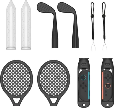 Productafbeelding van Set sportaccessoires 6-in-1 voor ergonomische controllers, zwart