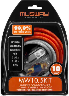 Zdjęcie produktu dla MUSWAY MW10.5KIT Zestaw kabli 10 mm², 5 m