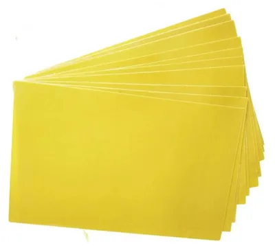 Epoxy-Platten FR-4, 10 Stück, 0,05 cm, 20 x 30 cm, gelb