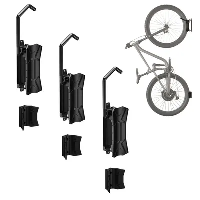 Image de Support mural pour vélos Maclean, capacité de charge maximale de 35 kg, angle d'inclinaison réglable, acier, modèle MC-171