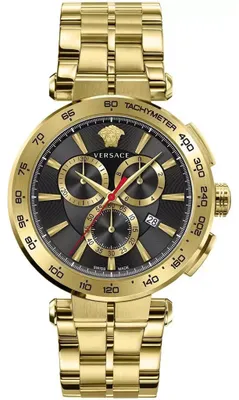 Produktbild von Versace Aion Chrono Herren Chronograph Gold Schwarz