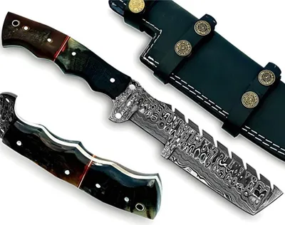 Produktbild von Damast Outdoor-Messer DN-38749 - Braun kaufen KP38749