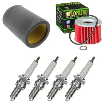 Immagine prodotto di Kit di manutenzione per Kawasaki Z 750 L 1983-1984: filtro aria, filtro olio, candele di accensione di pamoto - Nuovo
