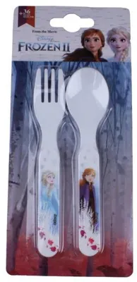 Produktbild von Disney Schneekönigin-Besteck-Set (Gabel, Löffel)