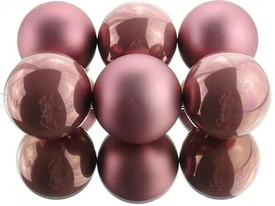 Produktbild von Christbaumkugeln Velvet Pink samtpink Ø 8 cm aus Glas - 6er Set
