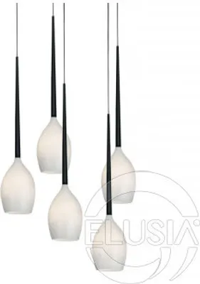 Produktbild von Izza Pendelleuchte, 5-flammig, Weiß, höhenverstellbar, Ø 13 x 21 x 120 cm