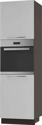 Produktbild von Backofenschrank KVANTUM 2-türig 60cm Korpus- & Frontfarbe wählbar (Q-D14/RU/2D),weiß matt,lava