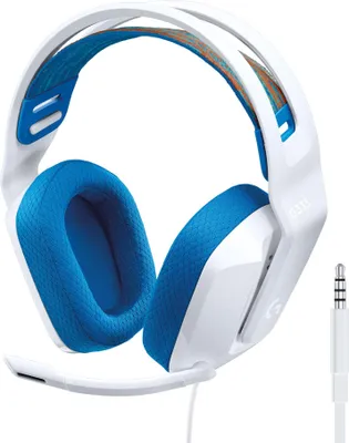 Produktbild von Logitech G G335, Kabelgebunden, 20 - 20000 Hz, Gaming, 240 g, Kopfhörer, Weiß