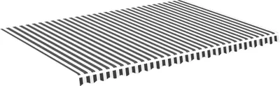 Produktbild von vidaXL Markisenbespannung Anthrazit und Weiß 5x3,5 m