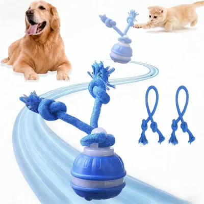 Produktbild von Interaktives Hundespielzeug, interaktiver Ball für Hunde, unzerstörbares Hundespielzeug, elektrischer Hundeball mit Fernbedienung, 3 Spielmodi, Hundeball für Katzen