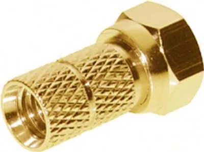 Produktbild von shiverpeaks BS85006-AG, F-Typ, F-Typ, Männlich, Gold, Gold, 6 mm