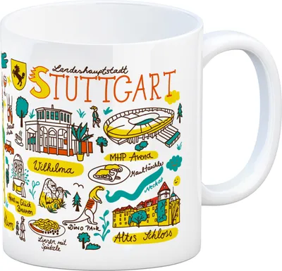 Produktbild von Stuttgart Wimmelbild Kaffebecher