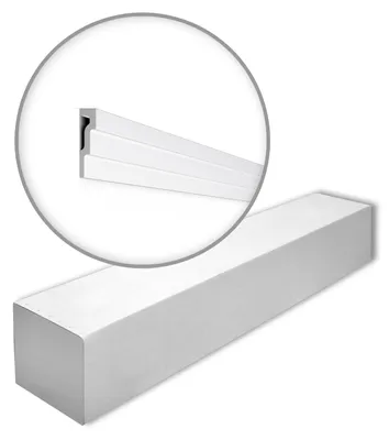 Immagine prodotto di NMC M1-box NOMASTYL Noel Marquet 1 cartone con 42 strisce decorative Cornice per soffitto stile moderno colore bianco | 84 m