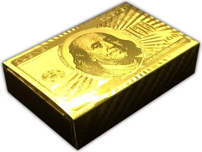 Produktbild von Spielkarten Deck vergoldet Poker Skat Goldkarten Pokerkarten Gold Karten Plastik
