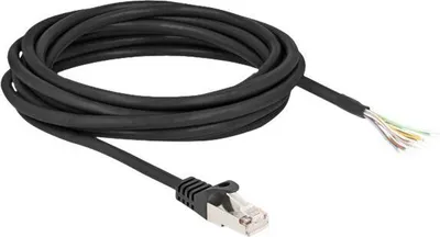 Immagine prodotto di DELOCK Kabel RJ50 Stecker zu offenen Kabelenden S/FTP 5m SW