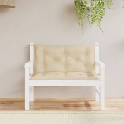 Obrázok produktu pre Nábytok Vankúše na záhradné lavice 2 ks. Béžová látka 100x50x7 cm Oxford - Vankúše na záhradný nábytok 2024