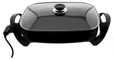 Productafbeelding van Elektrige multifunctionele pan, 30 x 40 cm - Pizzapan, 1500W, zwart