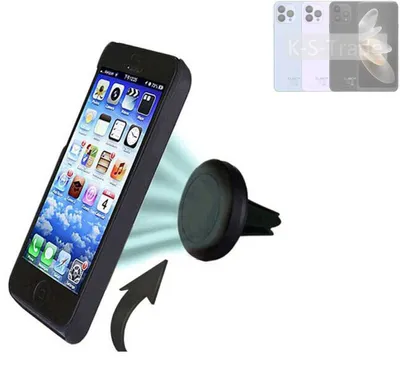 Produktbild von K-S-Trade Kompatibel mit Cubot P80 Auto Handy Halterung KFZ Halter Lüftungsgitterhalterung Air Vent mount Smartphone Halter